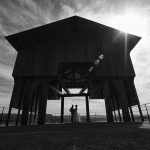 Fotografía de Boda Panorámica a contraluz.